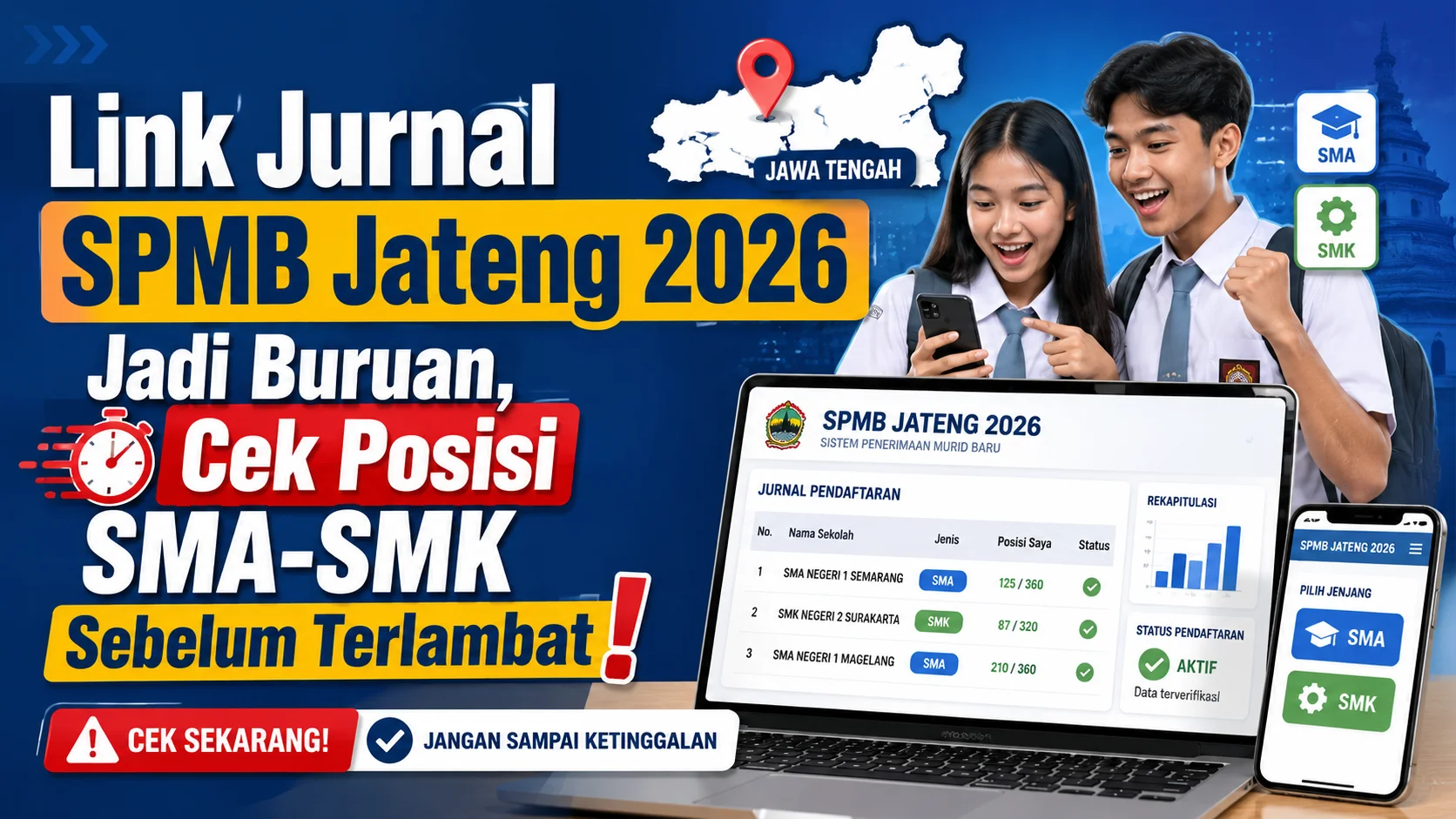 link jurnal SPMB Jateng 2026